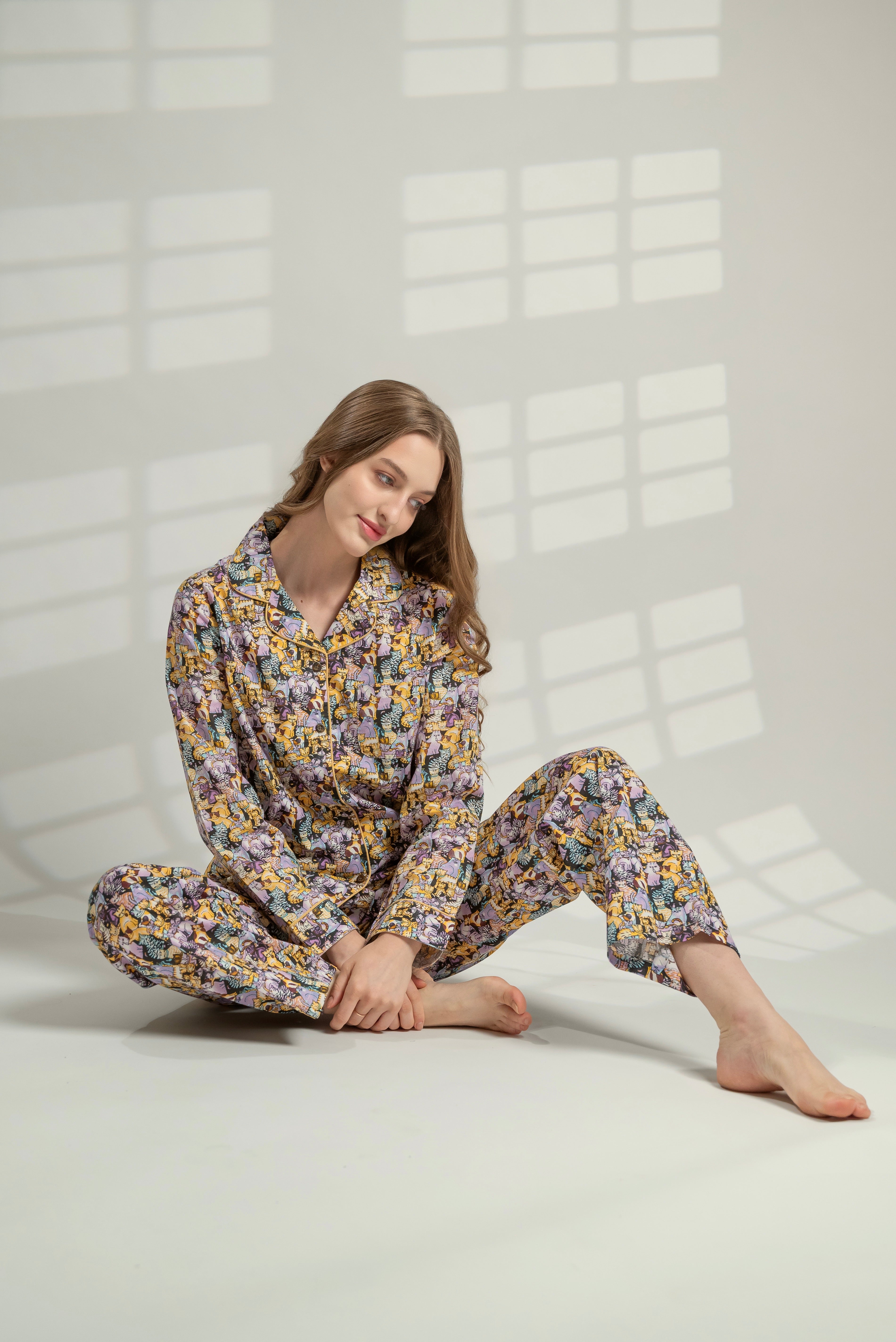 Nidra by Sonam bold-print cotton pyjamas - Zen to Zzzebra, Parrots of the Nights, Woman's Best Friend - from a UK family brand at Sostter