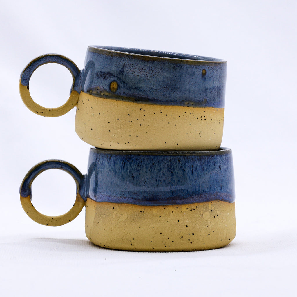 Ribera Handmade Ceramics stoneware mugs bowls and plates - handmade in a zero-waste UK studio with lead-free glazes at Sostter