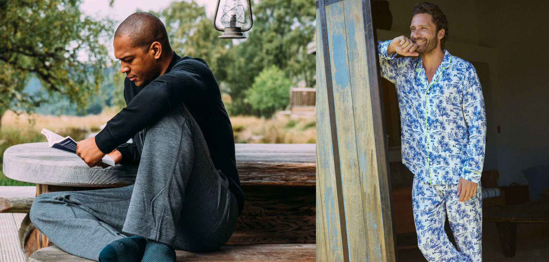 Men's loungewear, sleepwear and gymwear from independent brands — considered, comfortable clothing for rest, recovery and movement, available at Sostter