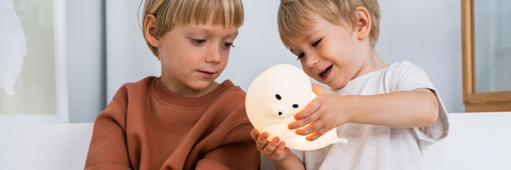  Rabbit + Friends soft silicone night lamps for children in bear panda and whale designs - USB-C rechargeable Polish independent brand at Sostter