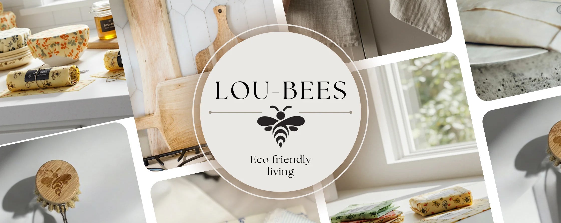Lou-bees handmade organic beeswax wraps from Kent - GOTS certified cotton food wraps bags and eco-friendly gift sets at Sostter