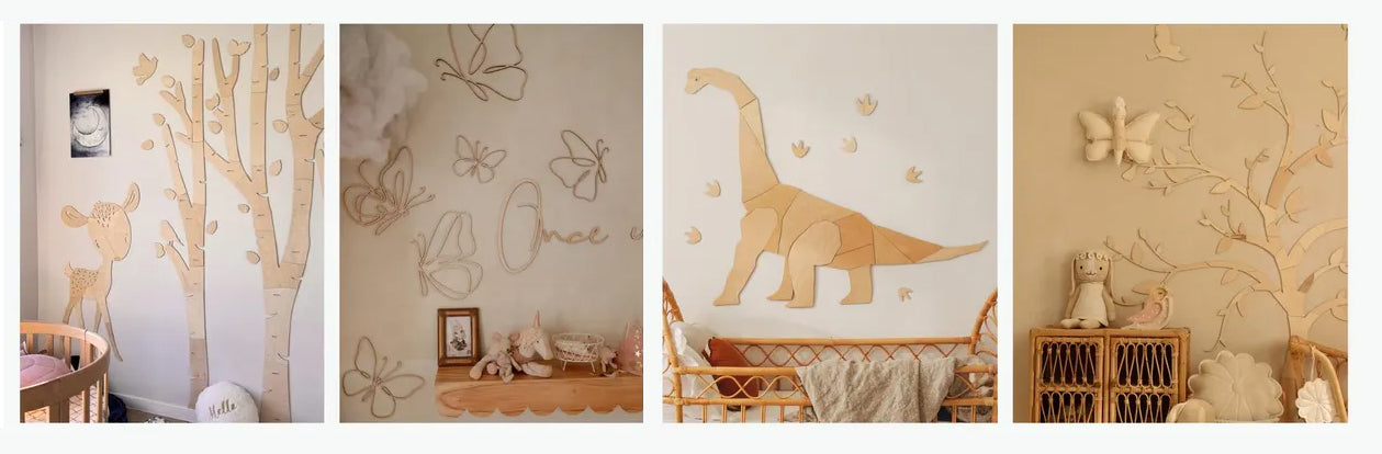 Cut It Now handmade wooden wall decor for children's rooms — designed by parents Katia and Bartek in Poland, available at Sostter