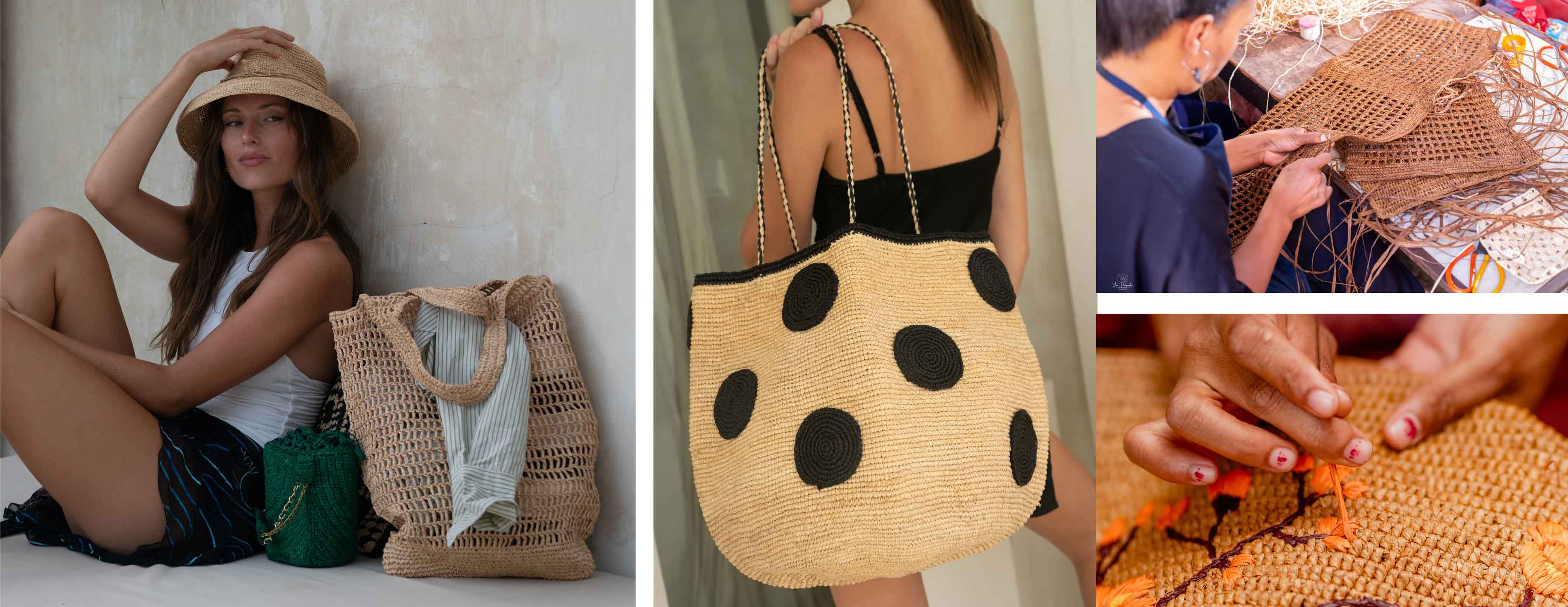 Zanatany Concepts handwoven raffia bags made by women artisans in Madagascar - sustainable tote bags and beach bags at Sostter independent boutique platform
