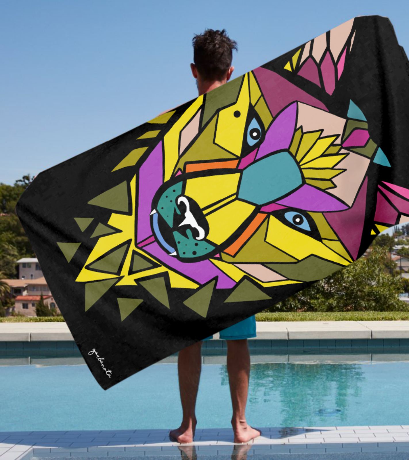 Luxurious Handcrafted Towel by Garbanota – Artistic & Absorbent by Garbanota at www.brixbailey.com