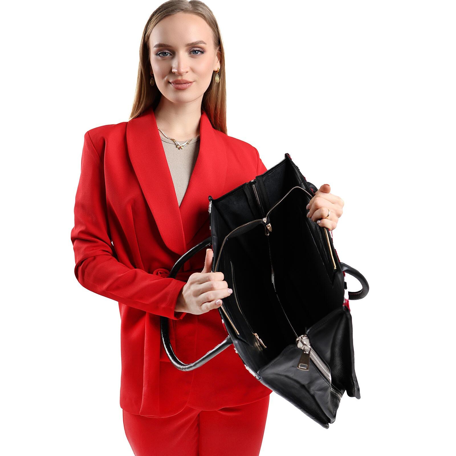 Luxury Silk & Leather Tote Bag by Jkel – Handmade & Spacious by Jkel at www.brixbailey.com