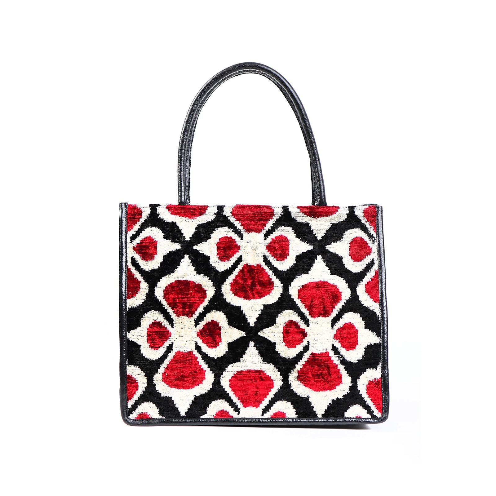 Aaliyah Silk-Leather Tote Bag - Spacious & Handmade by Jkel at www.brixbailey.com