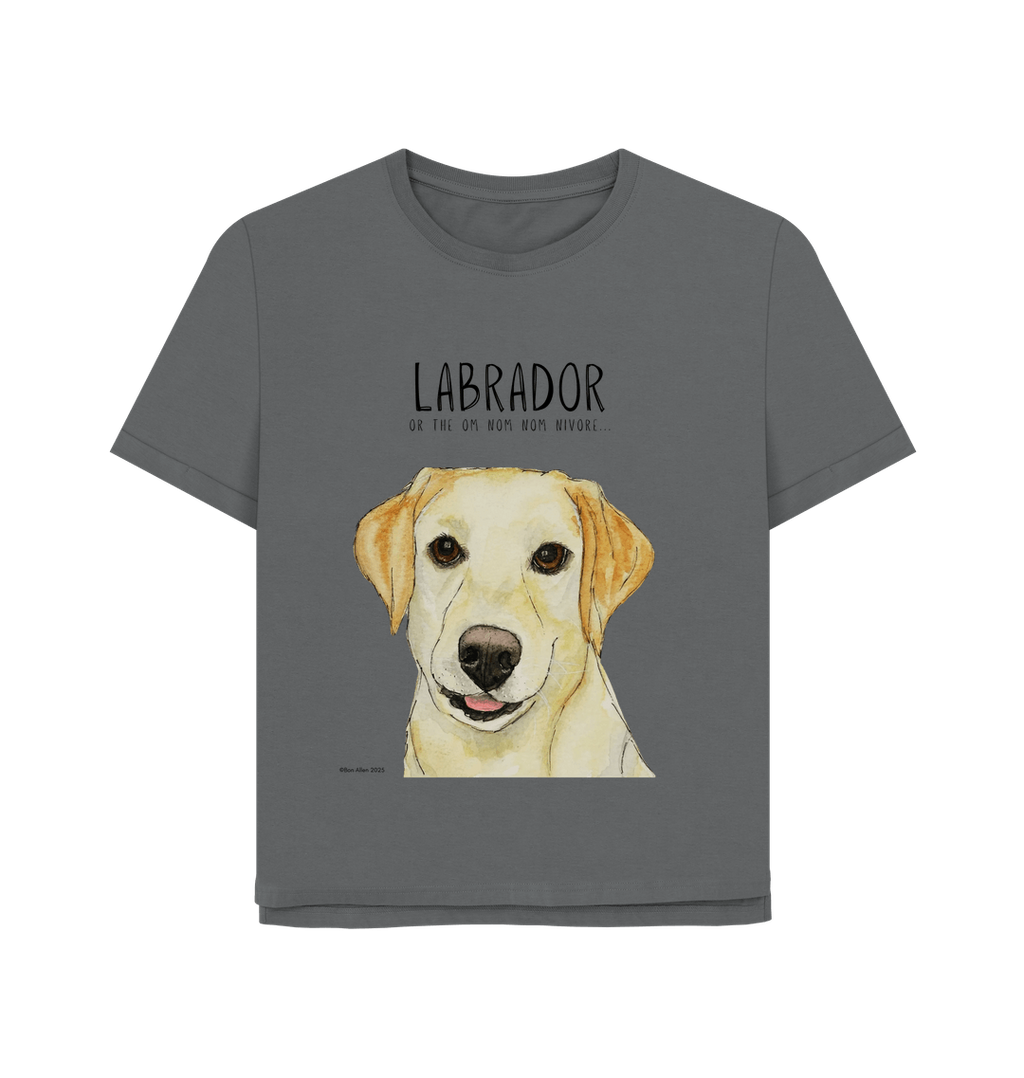 Feed Me Snacks and Compliments Yellow Labrador Relaxed Fit Tee