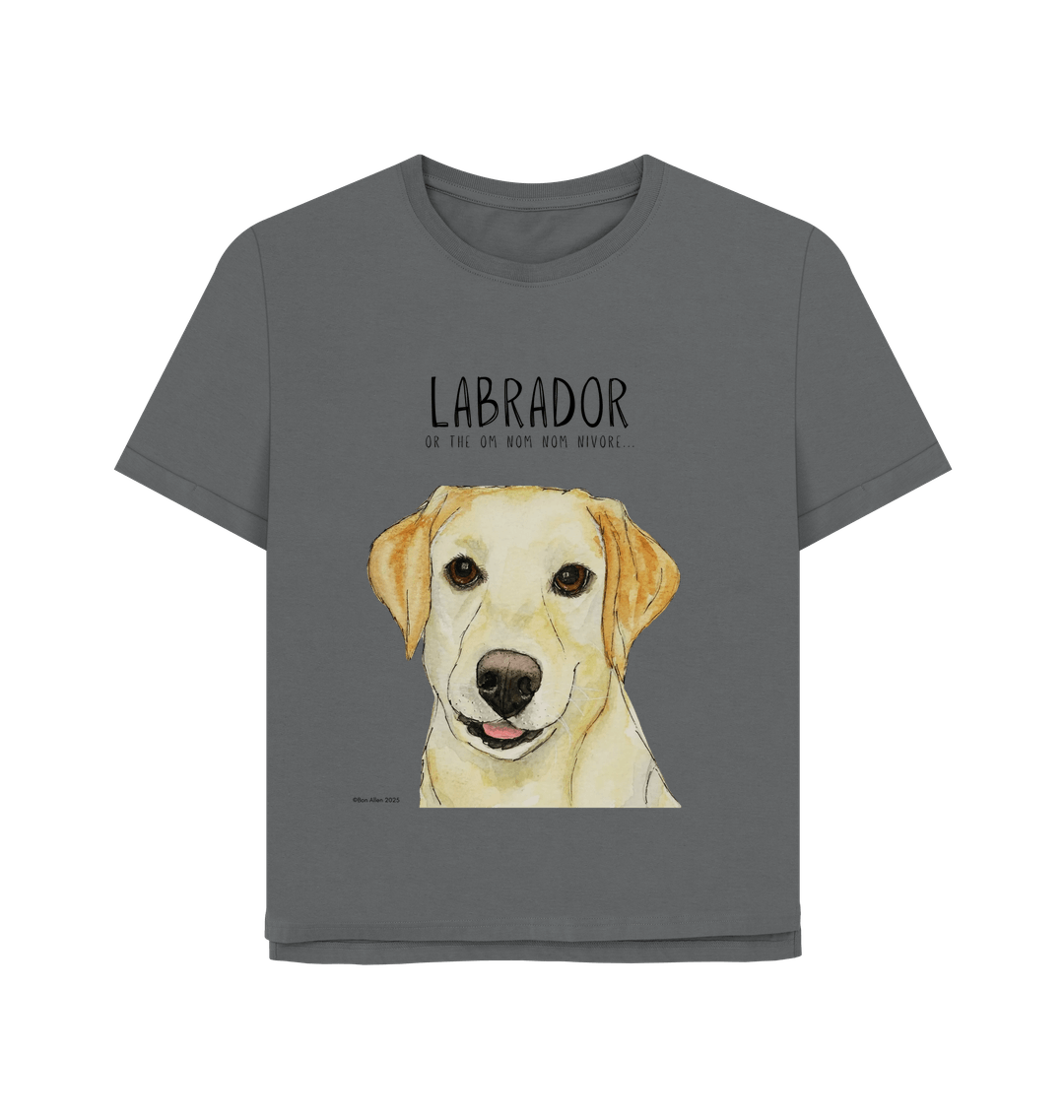 Feed Me Snacks and Compliments Yellow Labrador Relaxed Fit Tee