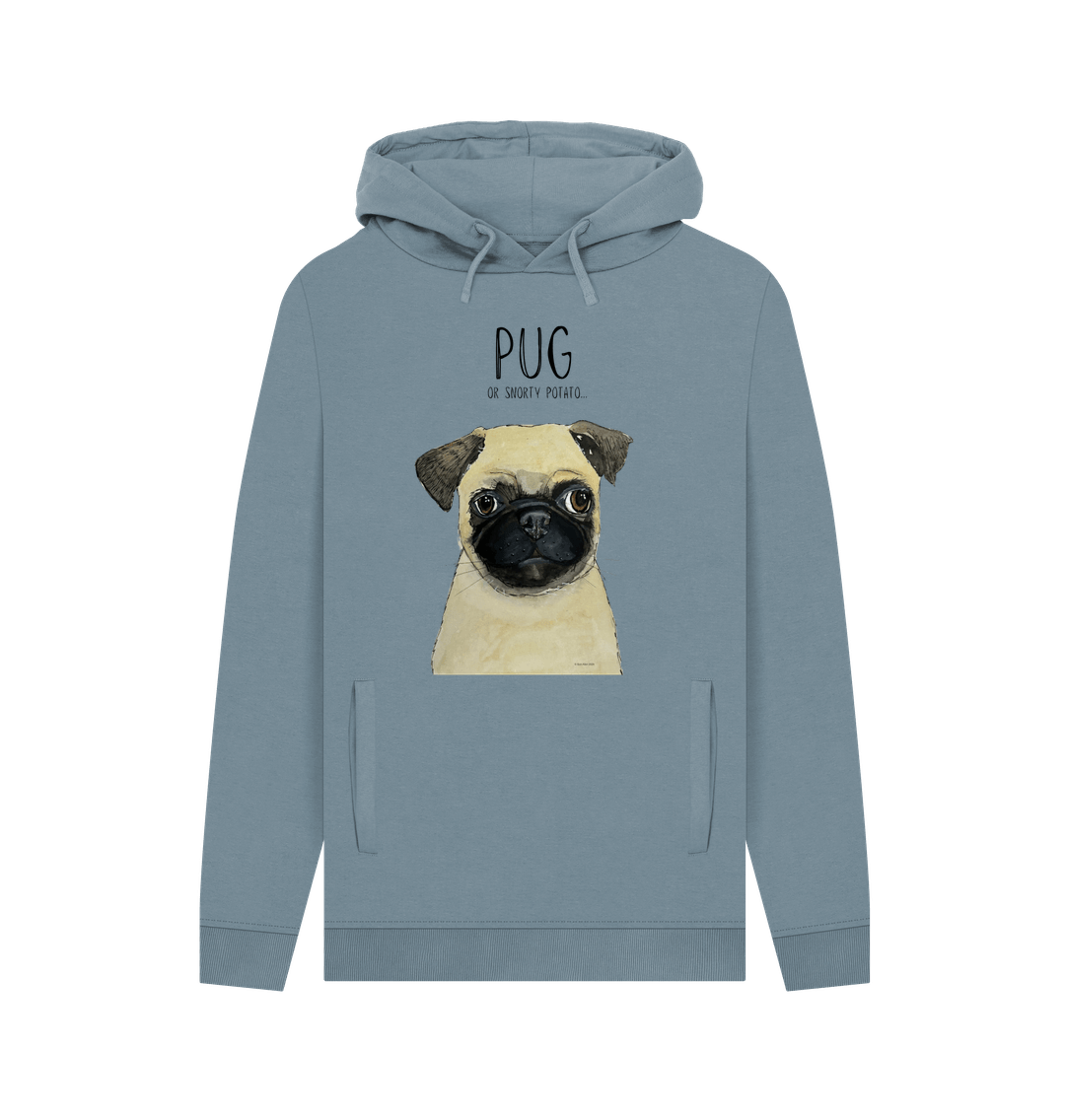 Snorty Potato Men's Hoodie Cozy Funny Pug