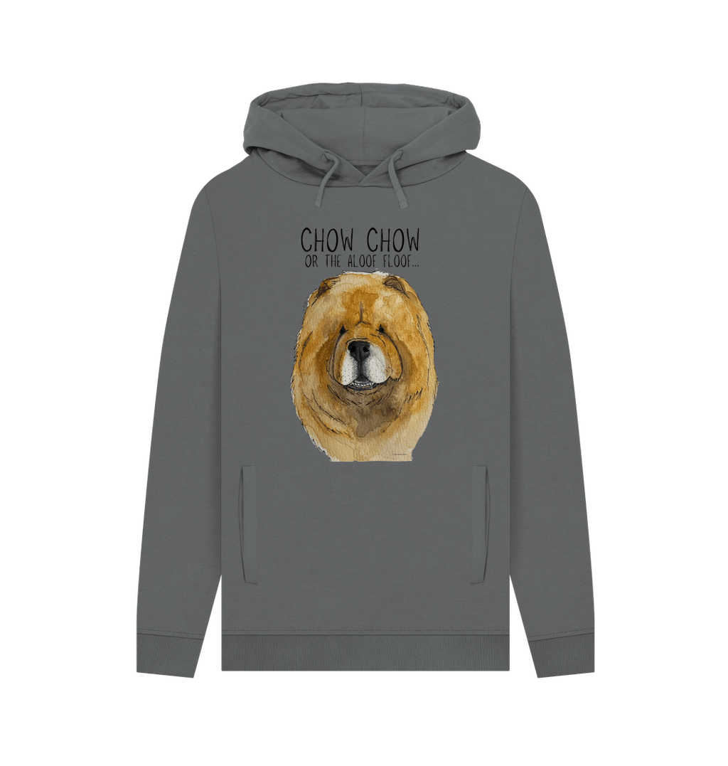 Red Chow Chow Men's Hoodie with Pocket Detail