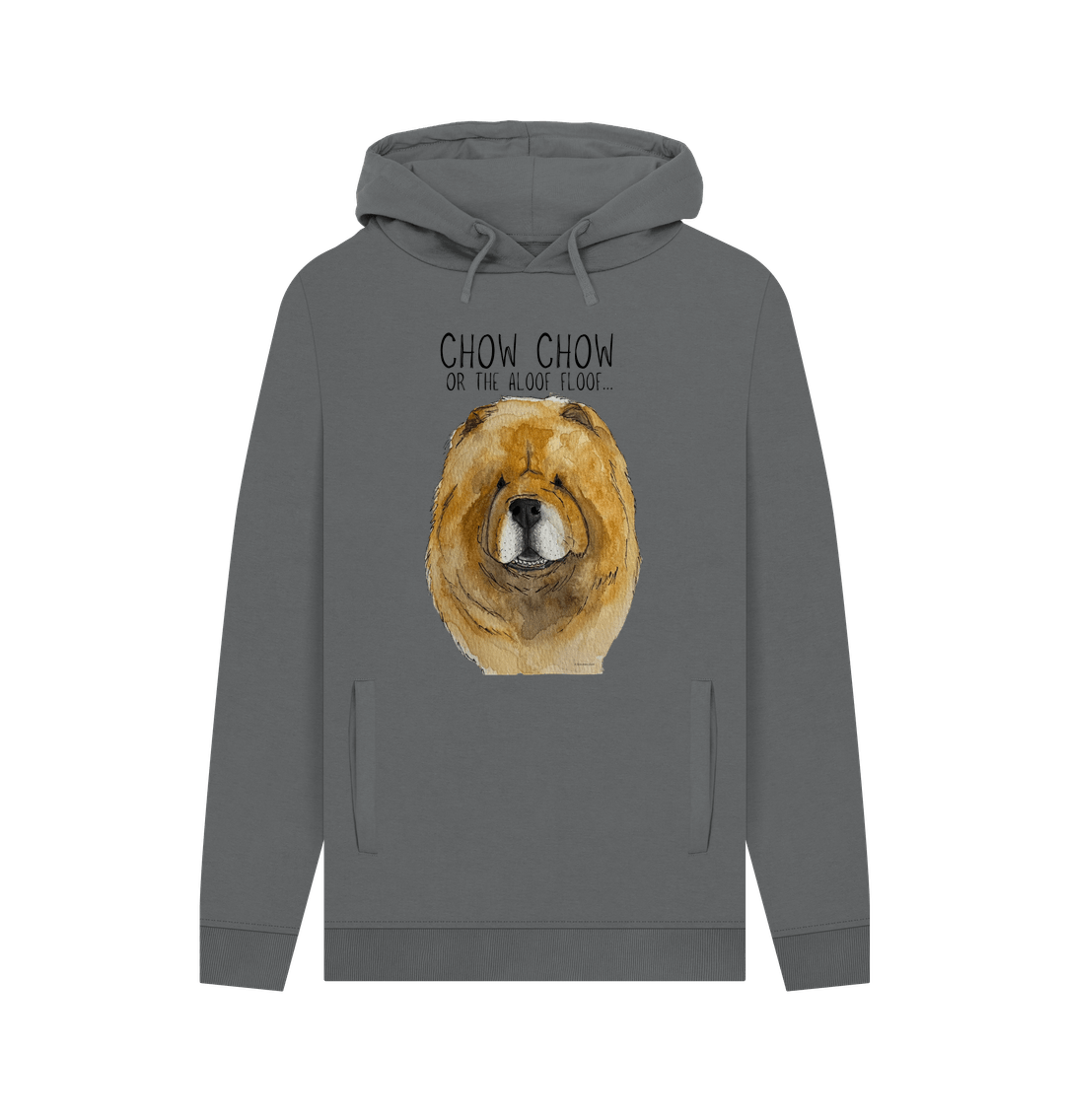 Red Chow Chow Men's Hoodie with Pocket Detail