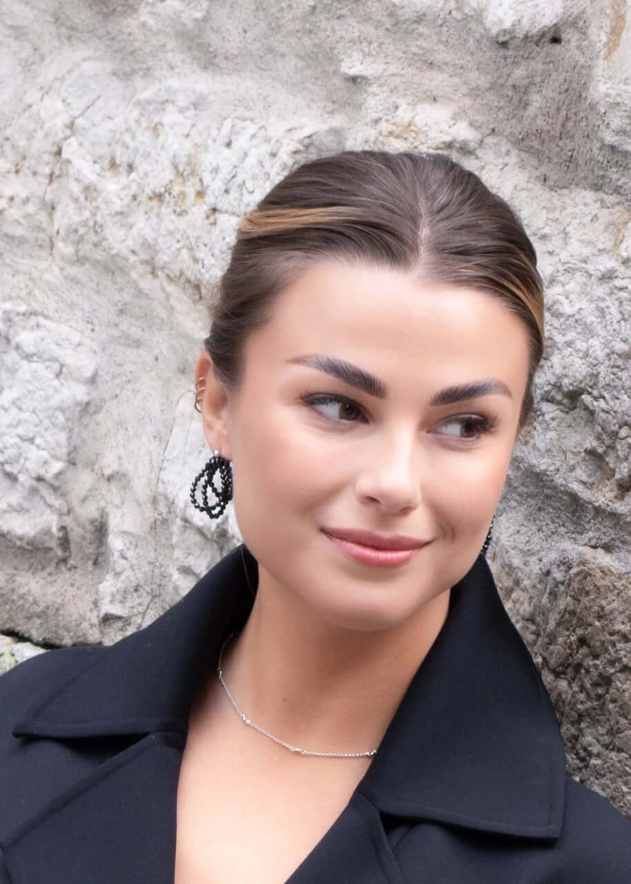 Cherie Boho S Earrings - Rose Gold and Silver