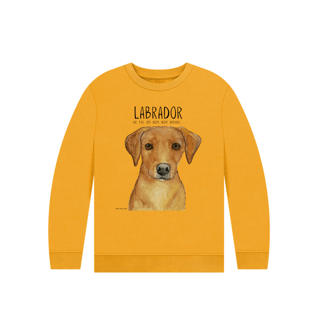Crumb Catcher in Chief Fox Red Labrador Kids Sweatshirt