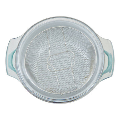 Green Deep Fryer with Glass Lid