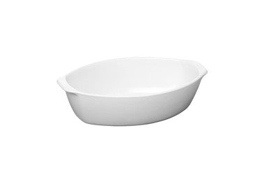 White Stoneware Baking Dish 0.9 Litre