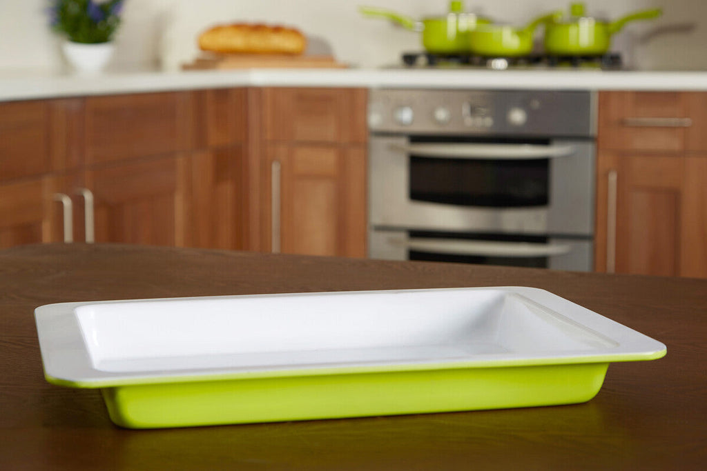 Lime Green Round Baking Dish