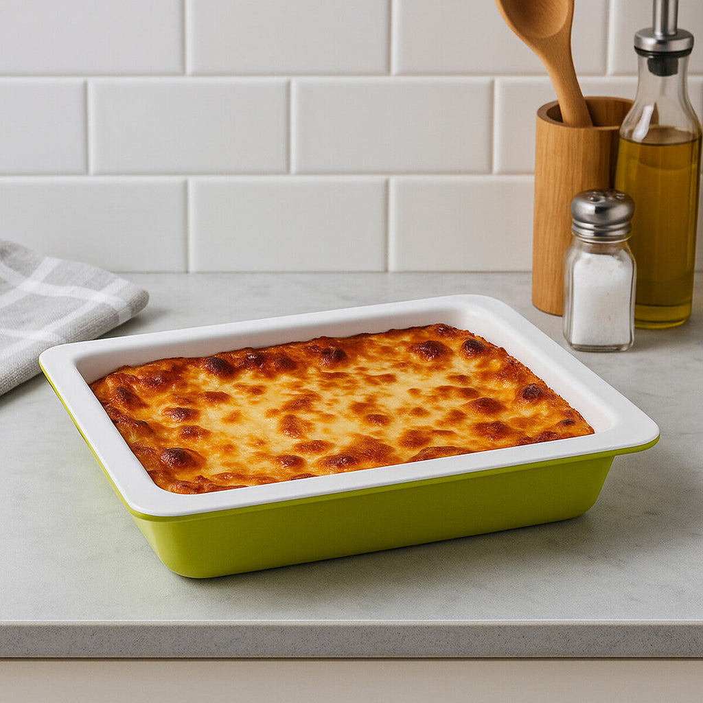 Lime Green Round Baking Dish