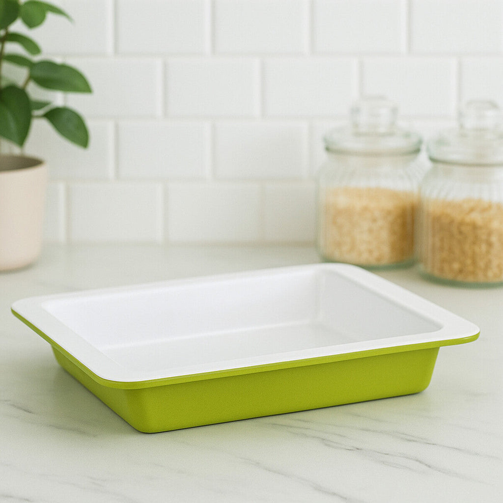 Lime Green Round Baking Dish