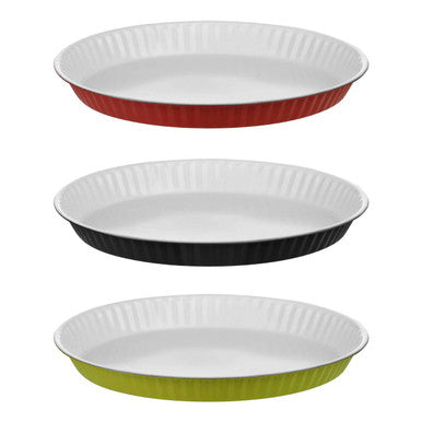 Black Low Flan Dish for Tarts and Pastries