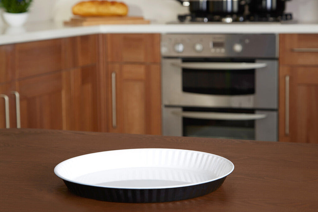 Black Low Flan Dish for Tarts and Pastries