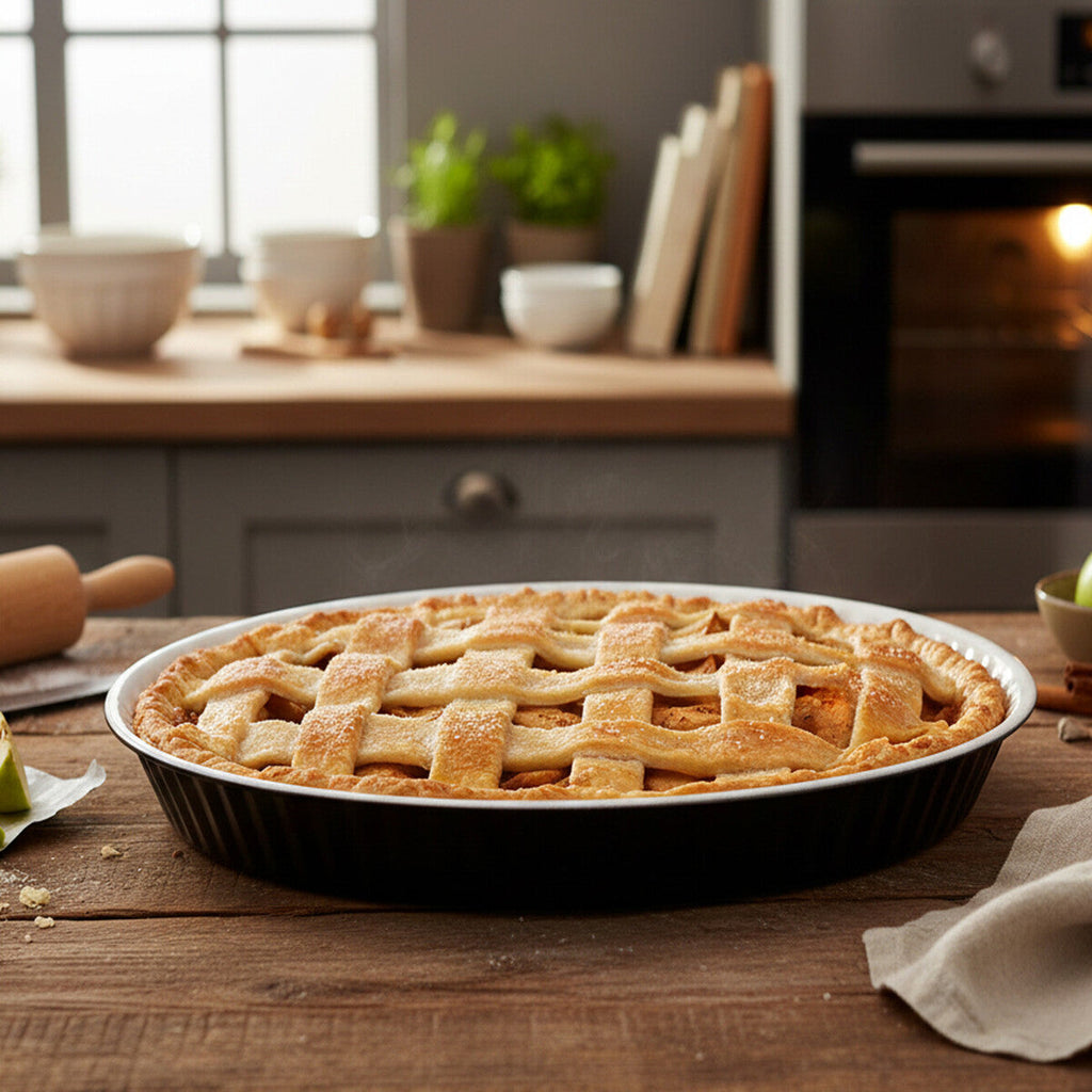 Black Low Flan Dish for Tarts and Pastries