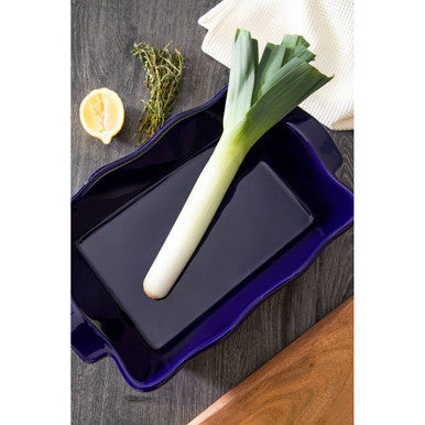 Modern Retro Large Oven Dish in Blue