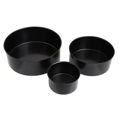 Set of Three Round Cake Tins