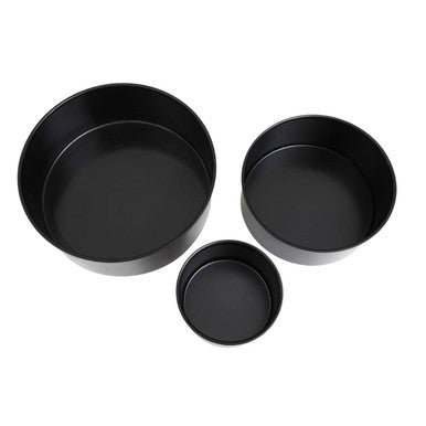 Set of Three Round Cake Tins