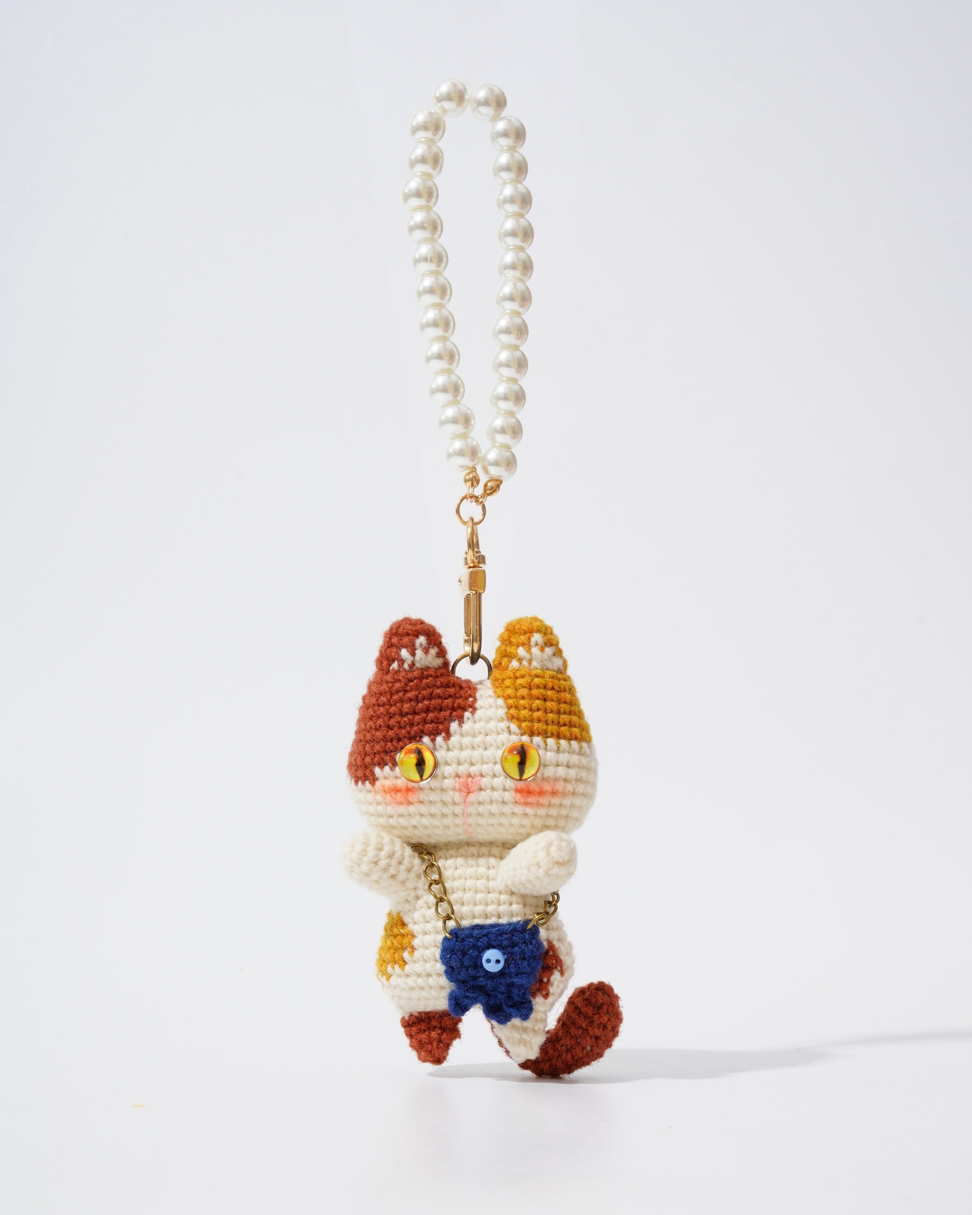 Pancake Cats Handmade Crochet Bag Charms Collection
