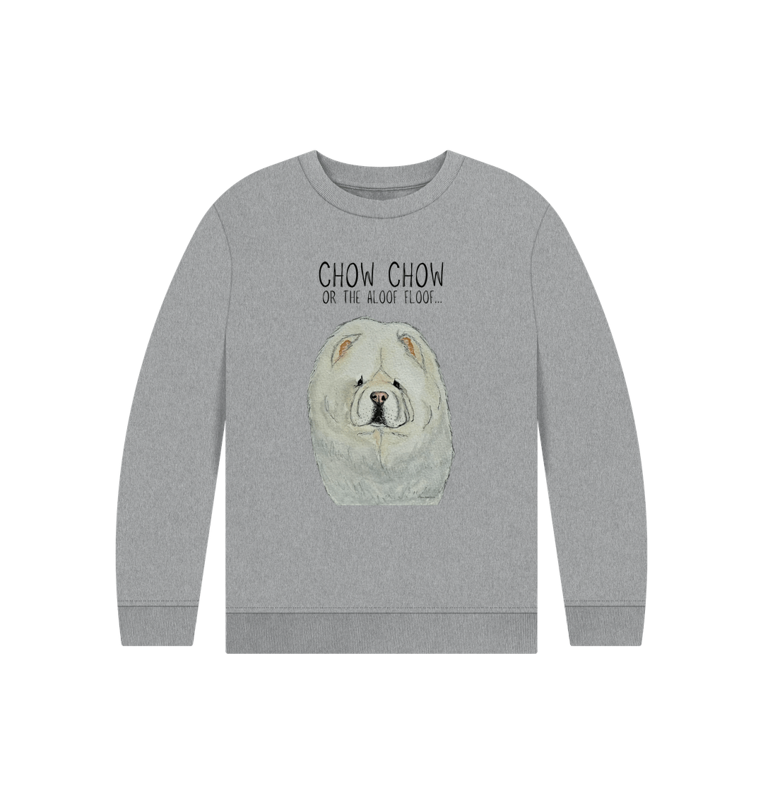 Cream Chow Chow Organic Cotton Kids Sweatshirt