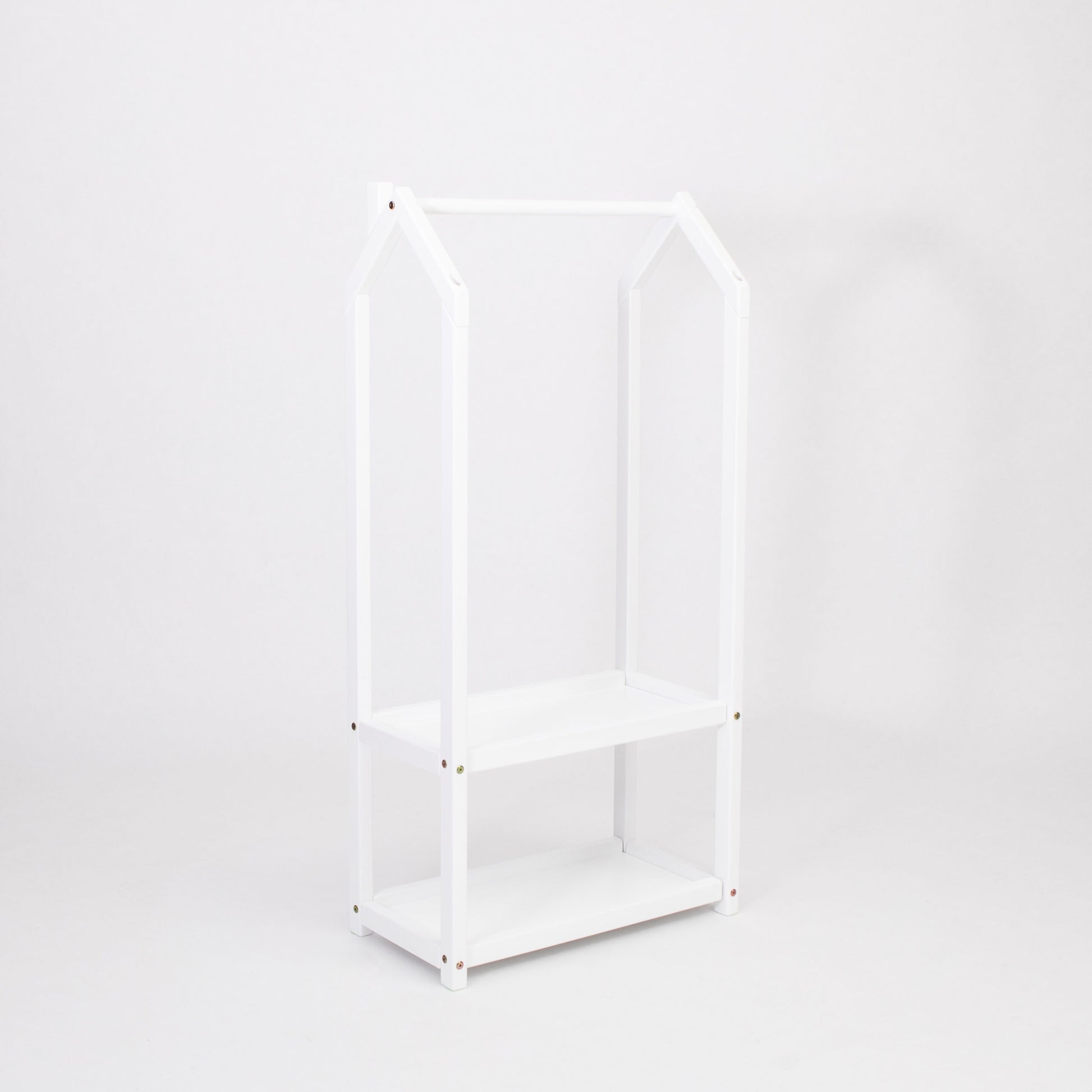 House Shaped Clothing Rack – Montessori Inspired Kids' Organizer by Montessori House Bed at www.brixbailey.com
