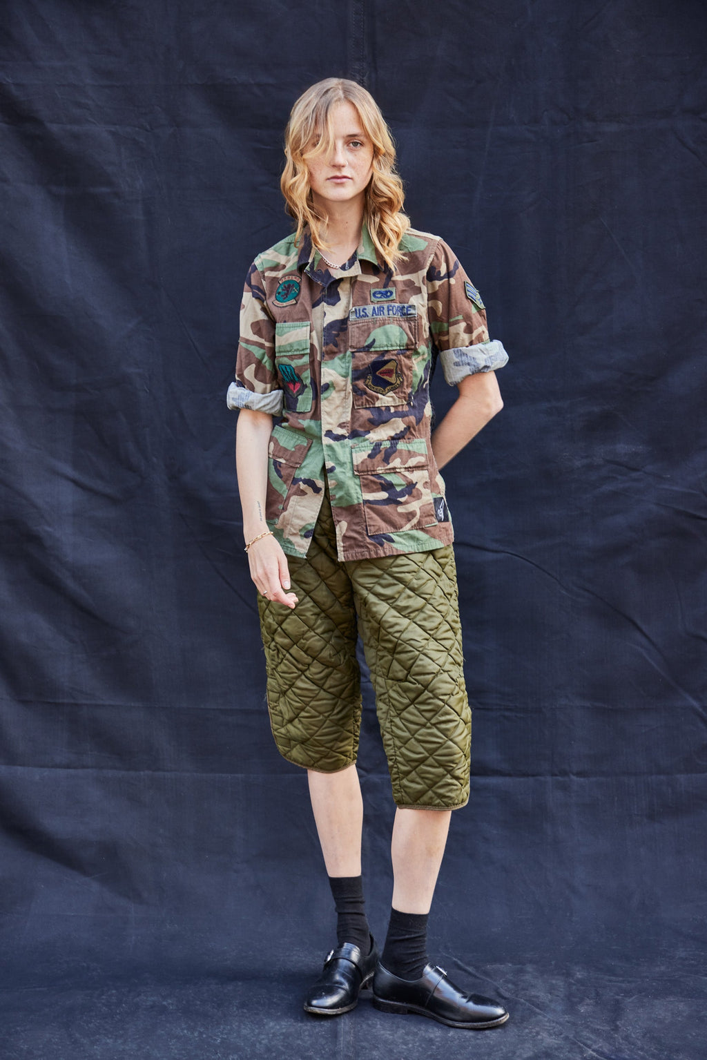 Cropped Quilted Trousers Women's