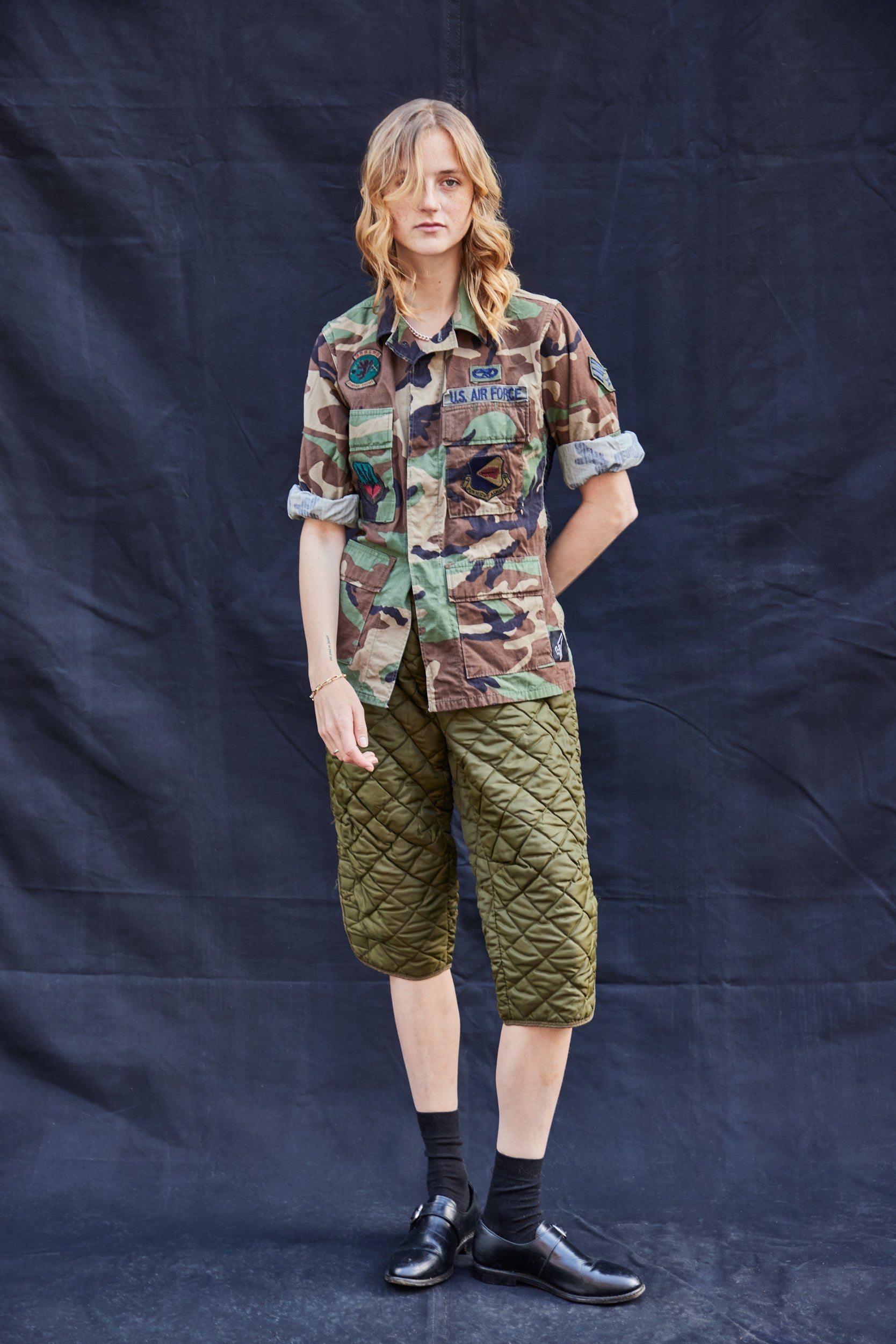 Cropped Quilted Trousers Women's