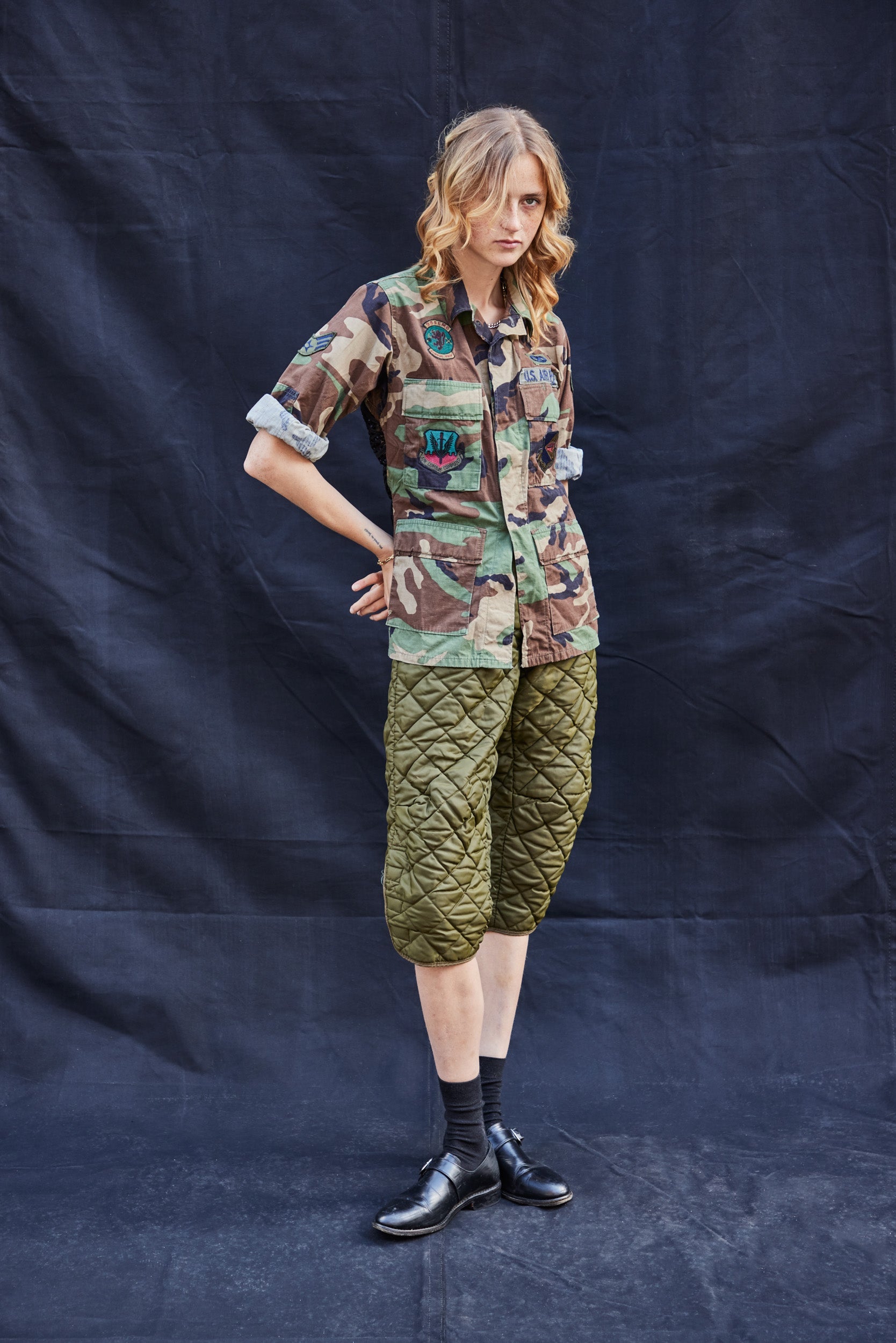 Cropped Quilted Trousers Women's