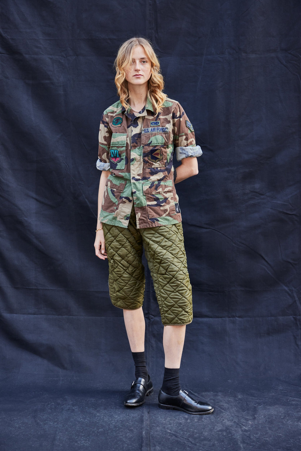 Cropped Quilted Trousers Women's
