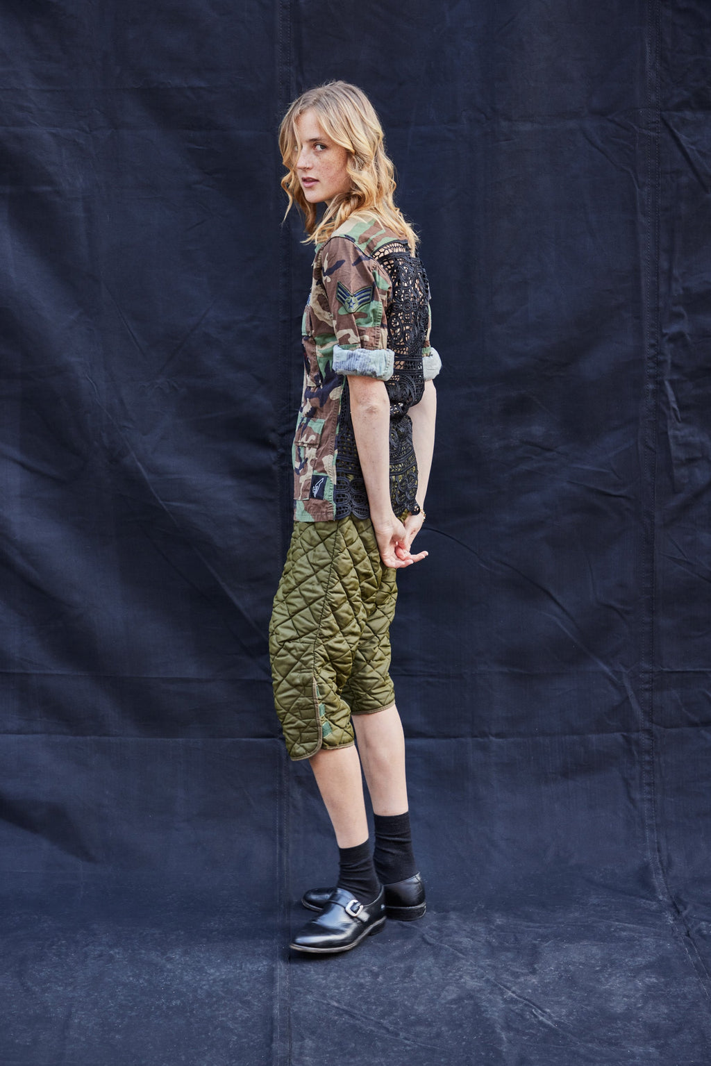 Cropped Quilted Trousers Women's