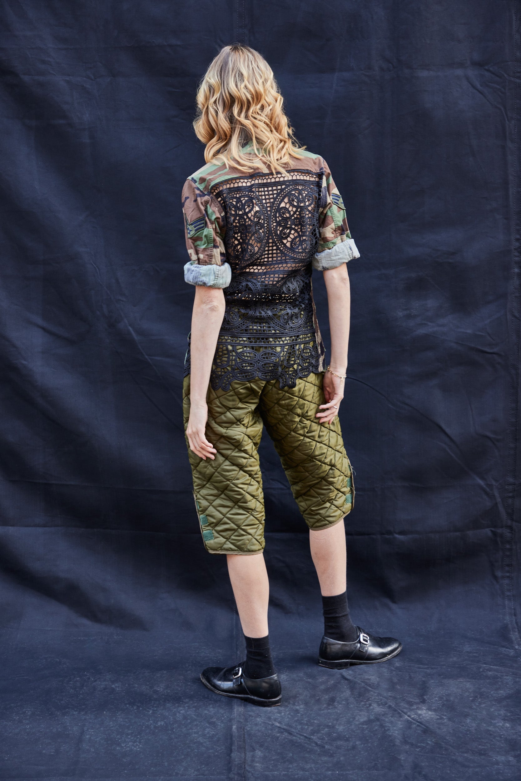 Cropped Quilted Trousers Women's