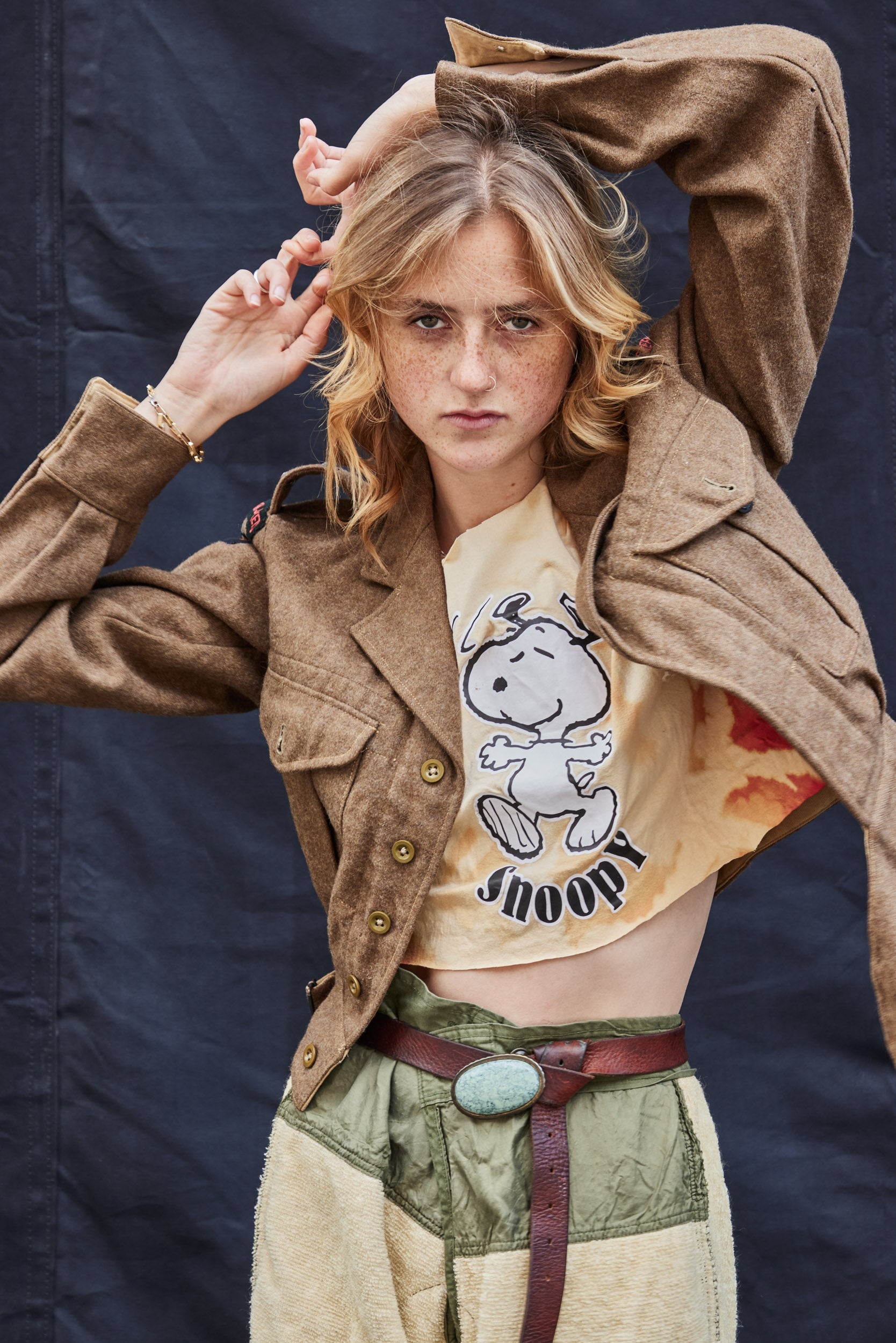 Vintage WW2 Battle Dress Smock Khaki Wool