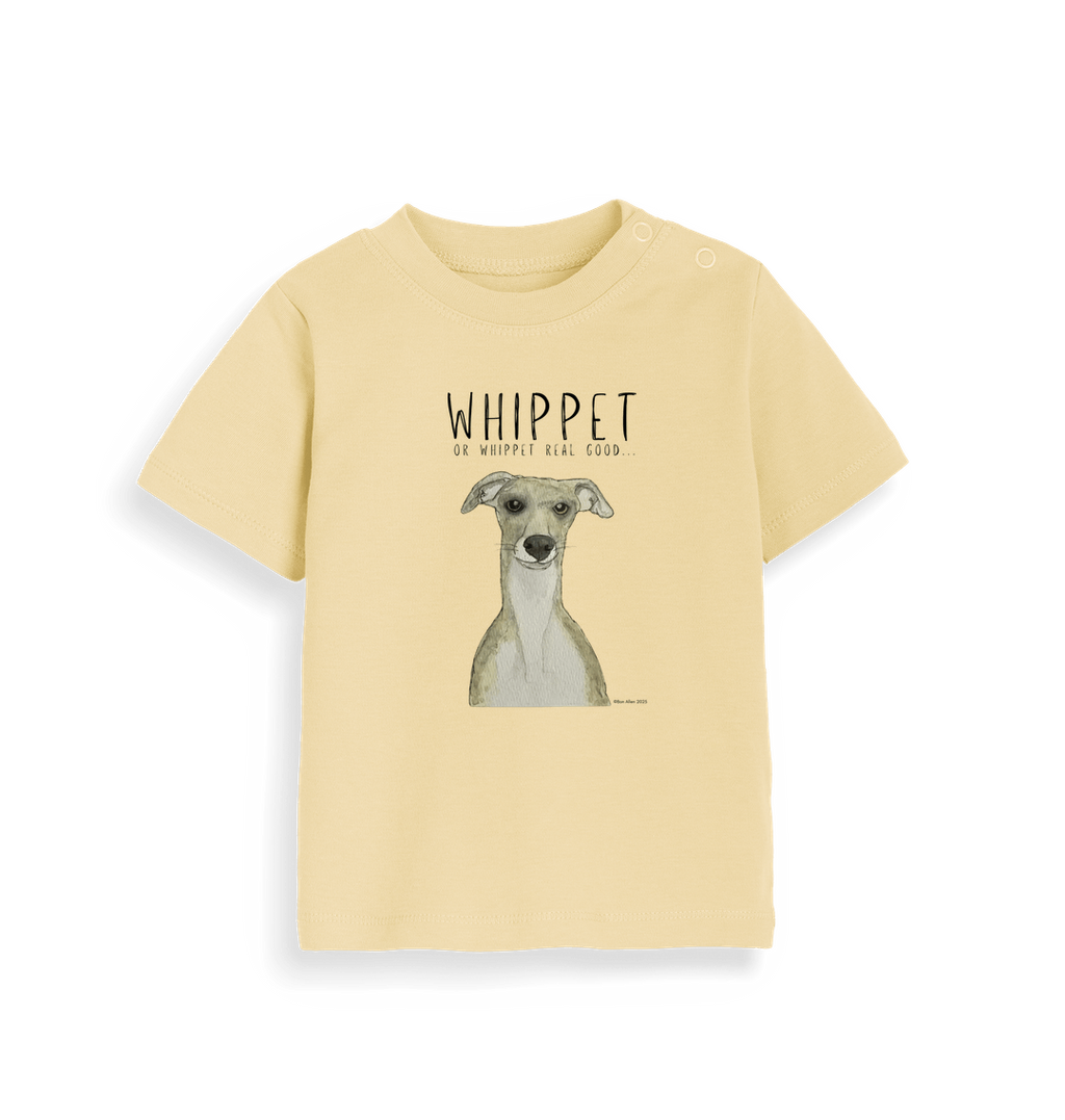 Tiny Human Big Whippet Energy Baby T Shirt
