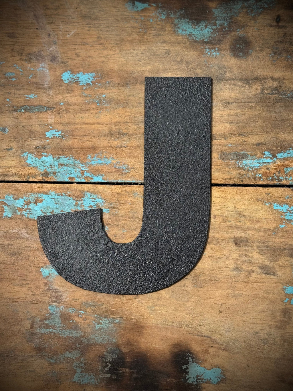 Black Metal Letters 12 inch and 5 inch Rustic Industrial Wall Decor