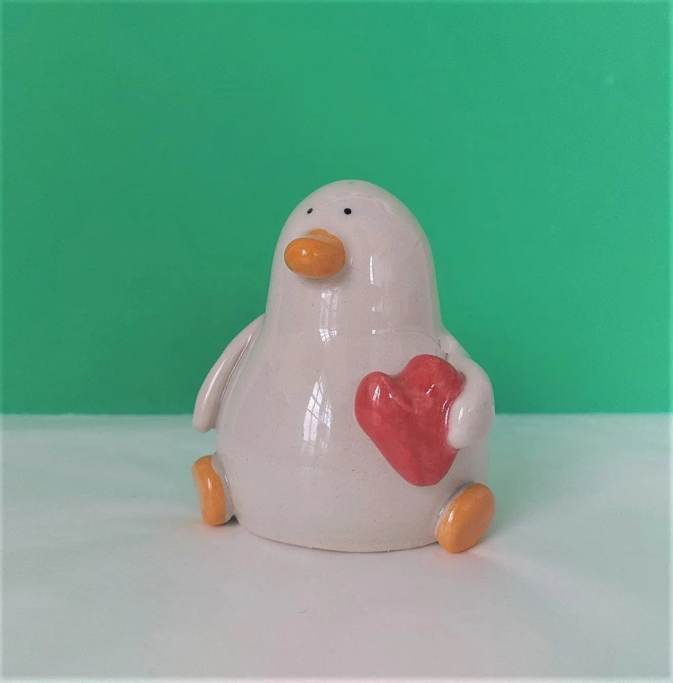Bart with the Heart Handmade Ceramic Duck