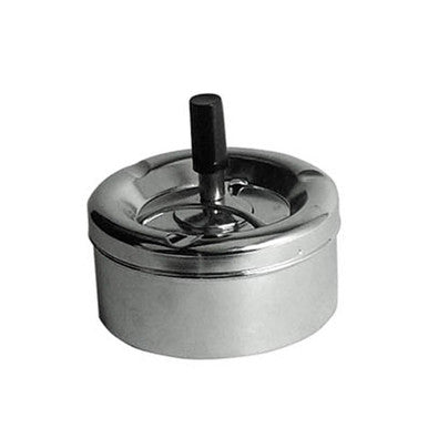 Chrome Medium Spinning Ashtray