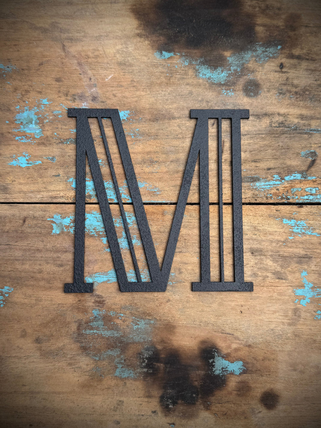 Black Art Deco Metal Letters and Numbers 5 inch or 12 inch