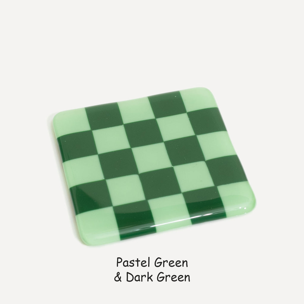 10cm Chequered Dual Colour Coaster Oceanside Collection