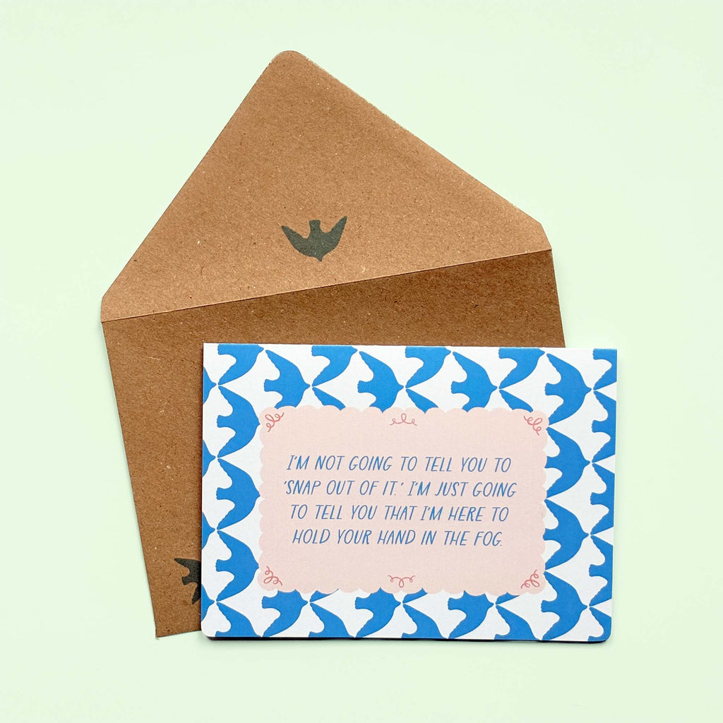 I Am Here to Hold Your Hand Emotional Support Card