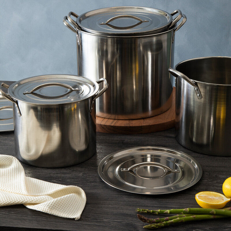 Set of 4 Stock Pots with Lids