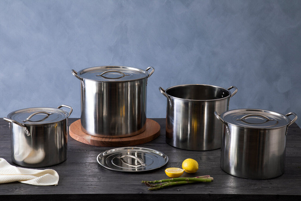 Set of 4 Stock Pots with Lids