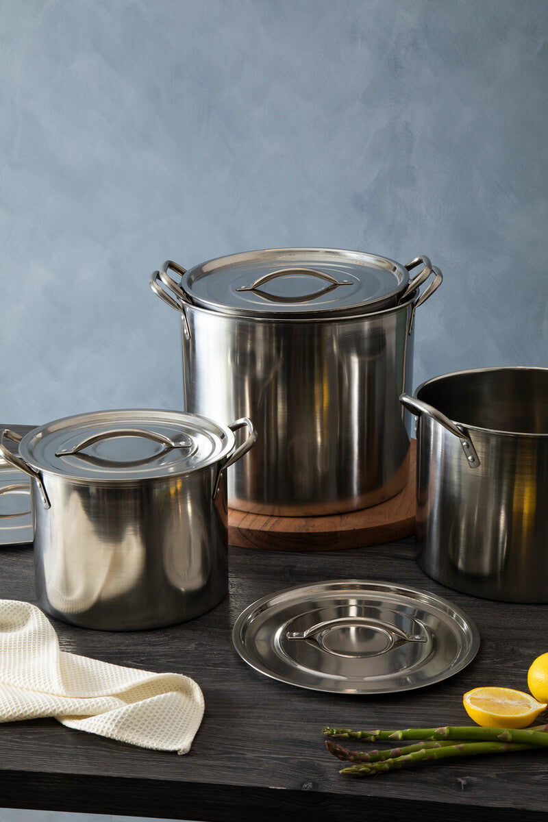 Set of 4 Stock Pots with Lids