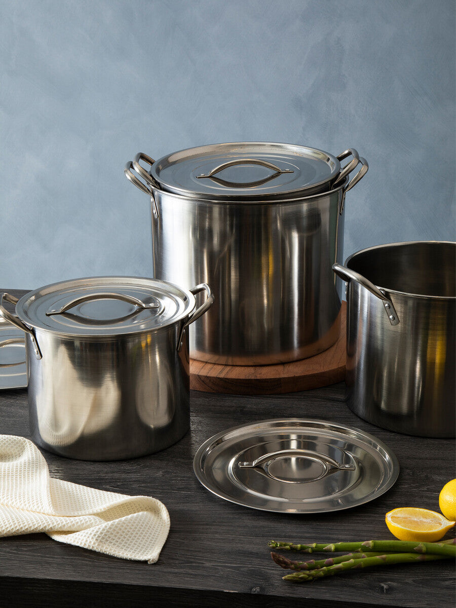 Set of 4 Stock Pots with Lids