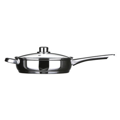 24cm Stainless Steel Non Stick Frypan with Glass Lid